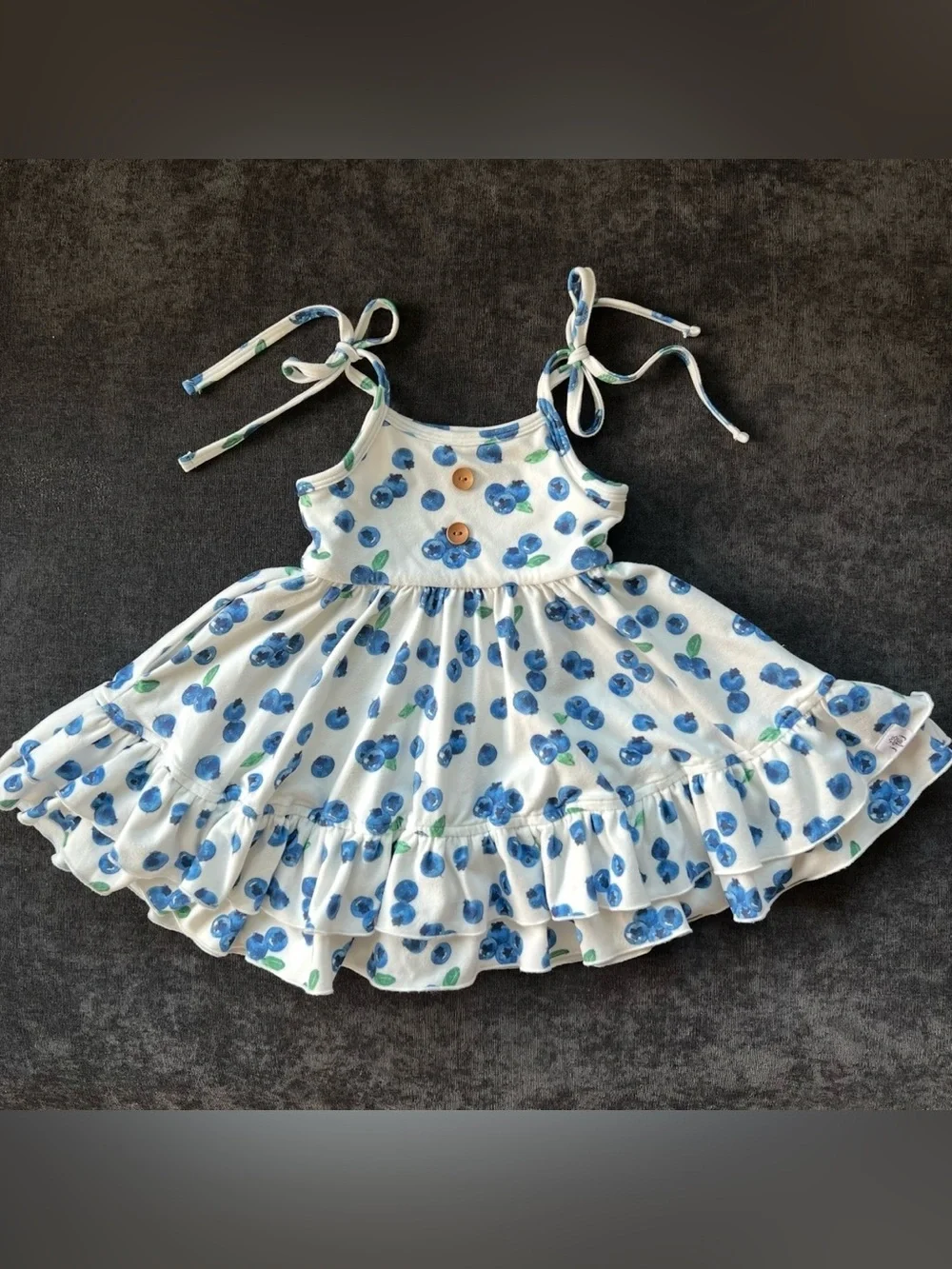Jane + Jo Girls House Dress in Fresh Berries Size 12 Months